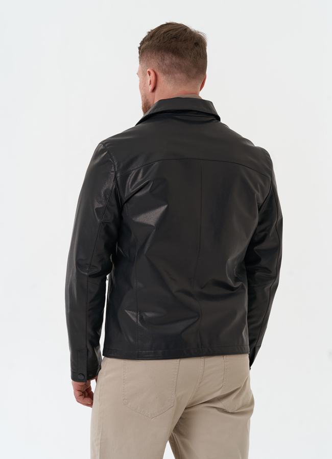 фото Мужская куртка из натуральной кожи  модель № 30062