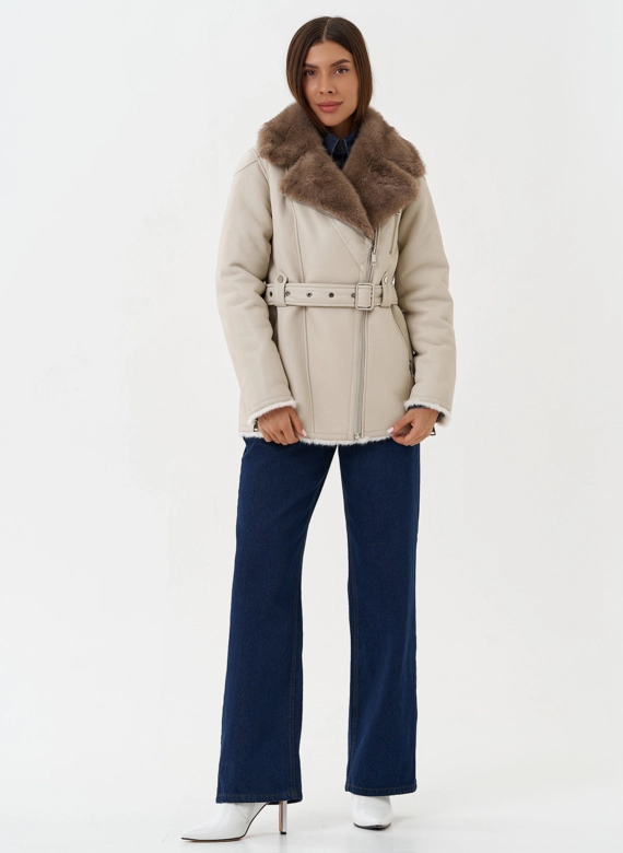 Дубленка "косуха" из эко кожи