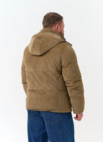 Мужской пуховик с капюшоном фото