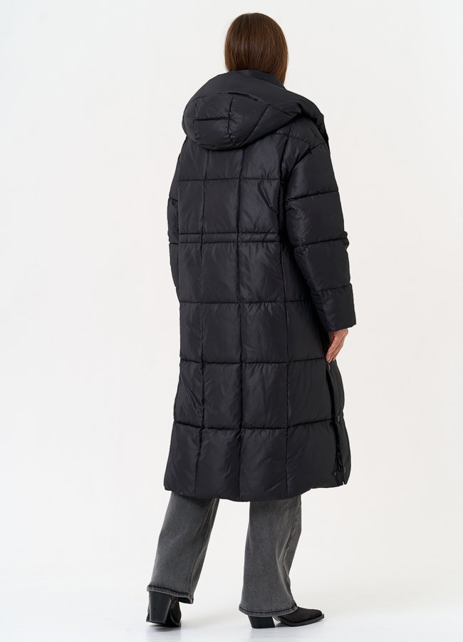 Женский пуховик черного цвета модель № 31599 в кредит