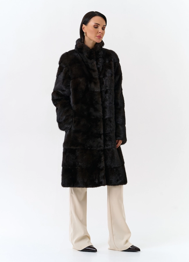 Шуба из меха норки модель № 25893 универмаг малина