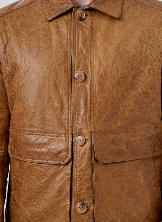 Мужская кожаная куртка 