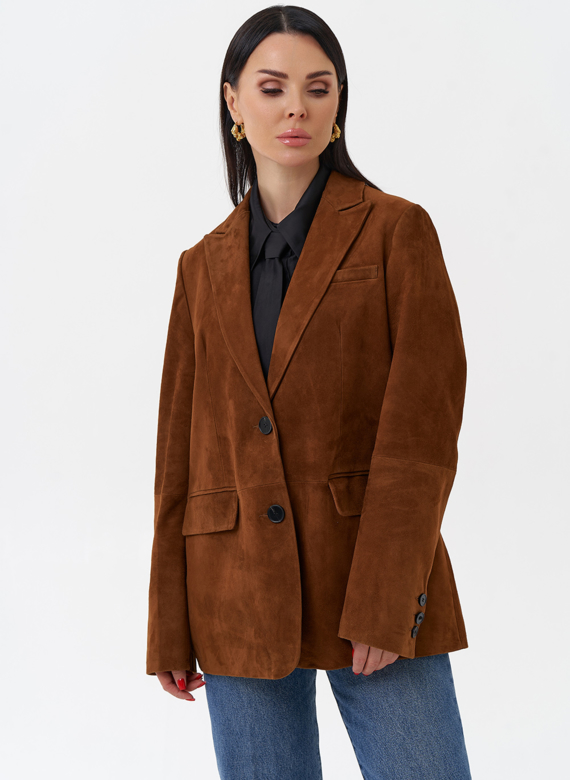 Женский замшевый жакет