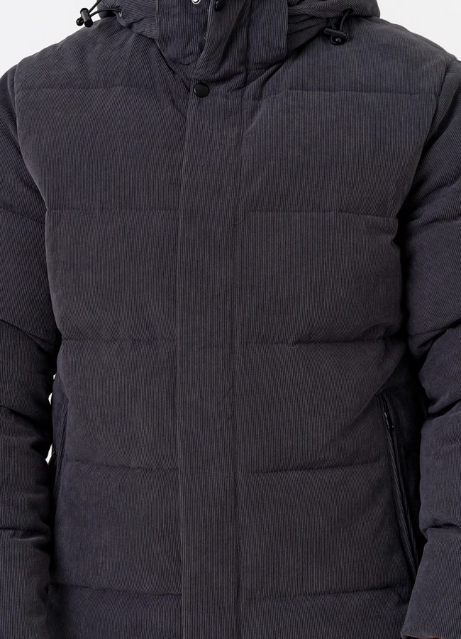 Мужской вельветовый пуховик модель № 31467 универмаг малина