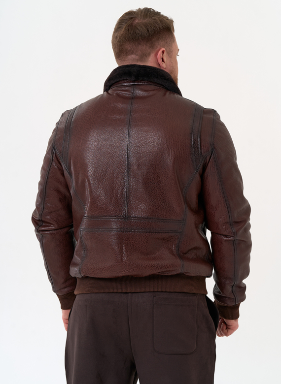 Мужская натуральная дубленка