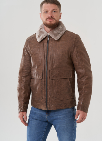 Куртка мужская из натуральной кожи 