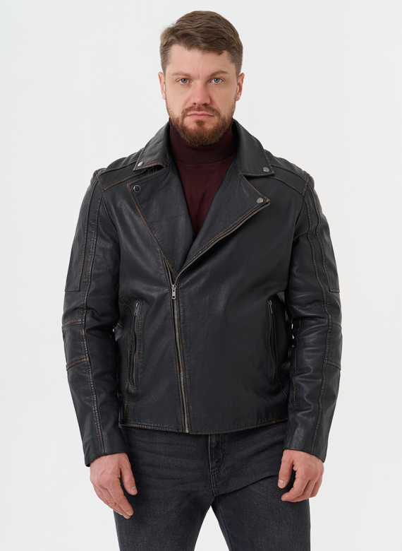 Куртка "косуха" из натуральной кожи